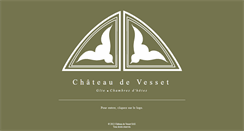 Desktop Screenshot of chateau-de-vesset.com