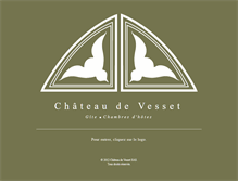 Tablet Screenshot of chateau-de-vesset.com